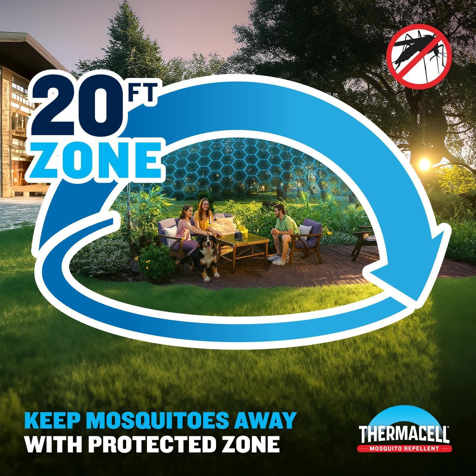 E-ZoneGuard Patio + Rechargeable Mosquito Repeller (E65) - Image 2